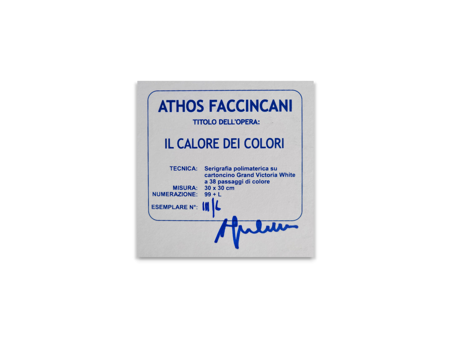 Faccincani Grafics - Serigrafie e Grafiche - Athos Faccincani - Positano