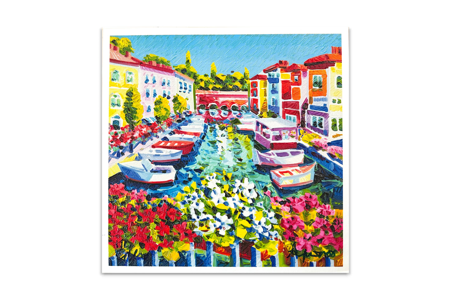 Serigrafia Peschiera del Garda tecnica materica a rilievo - Athos Faccincani.