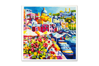 Un'istante di bellezza a Procida - Serigrafia di Athos Faccincani