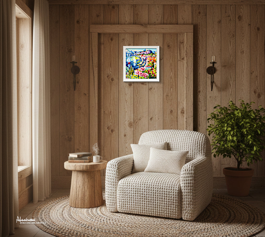 Il vento leggero del lago - Serigrafia di Athos Faccincani